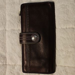Fossil Vintage "Sidney" Tab Leather Wallet